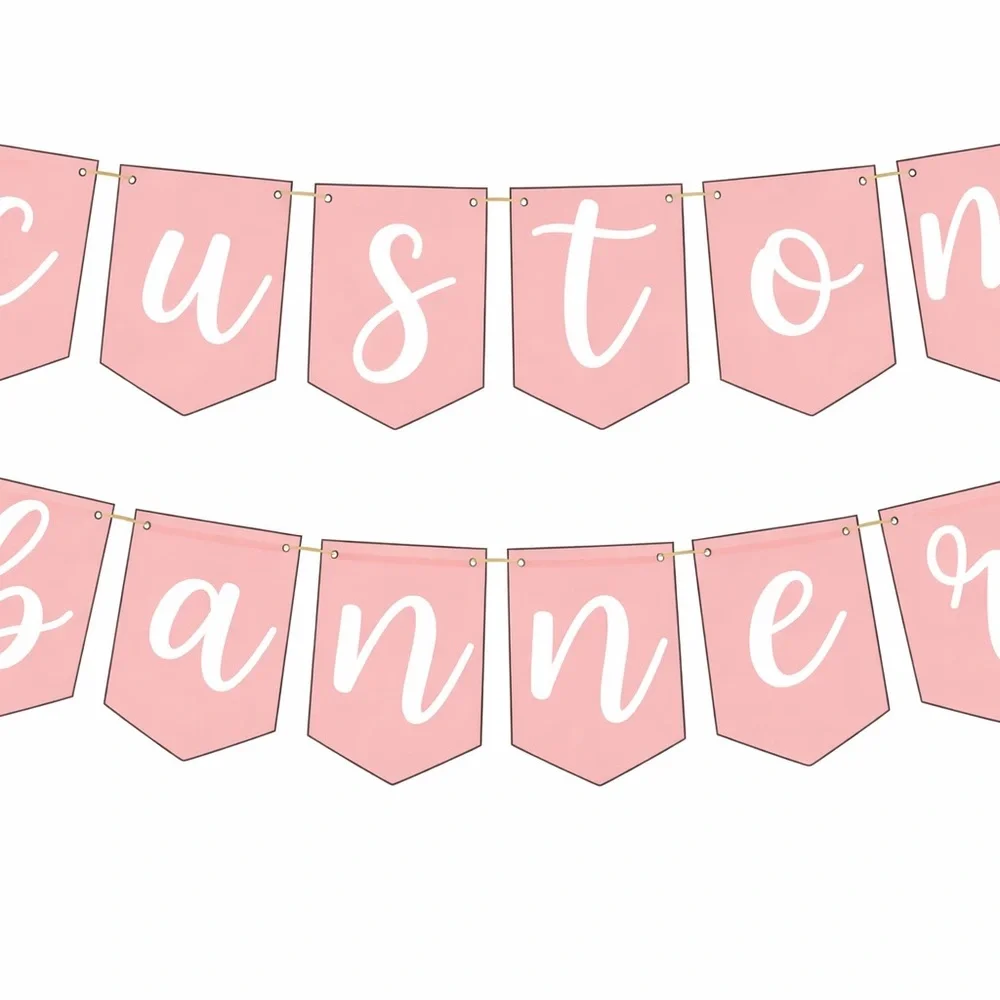 Custom Personalized Banner Up to 10 letters/pennants